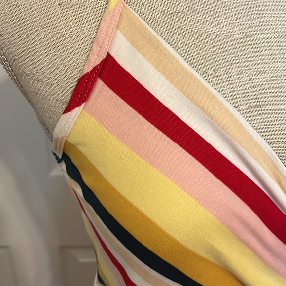 NWT - Strappy Multi Colored Dress with Matching Belt by Socialite/ Size Large - Picture 3 of 6